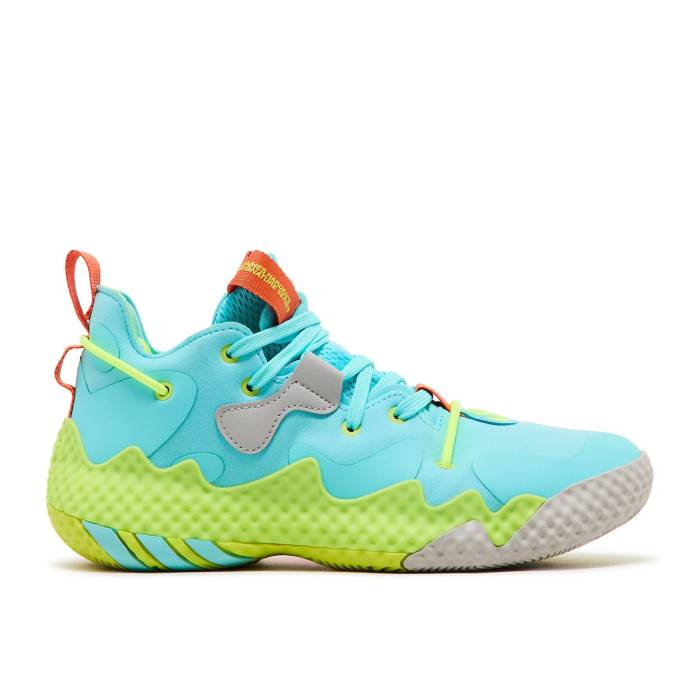 アディダス Adidas 【 Harden Vol. 6 \u0027Pulse Aqua Solar Yellow\u0027 Men Pulse Aqua/Team Semi Solar Orange/Solar Yellow 】 ハーデン アクア メンズ アクア Team 野球クラブ orange 橙・オレンジ色 yellow 黄味がかった・黄み スニーカー-メンズ靴