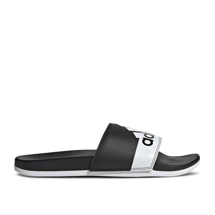 アディダス Adidas 【 Adilette Comfort Slide \u0027Black White\u0027 Men Core Black/Cloud White/Cloud White 】 アディレッタ Slide サンダル メンズ 中核グループ 黒いこと 黒いこと 白いこと 白いこと