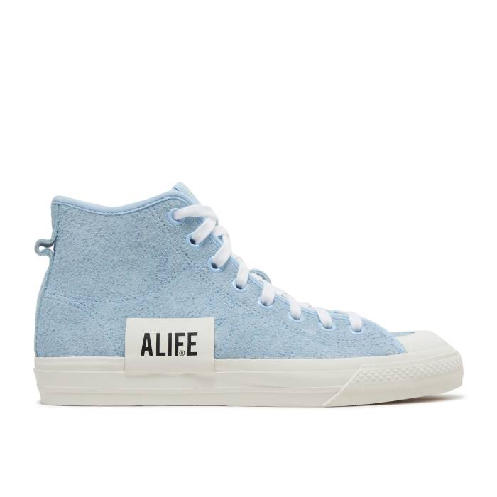 アディダス Adidas 【 Alife X Nizza High Clear Sky Men Clear Sky/Clear Sky/Off White 】 エーライフ ハイ メンズ スカイ 白色 ホワイト