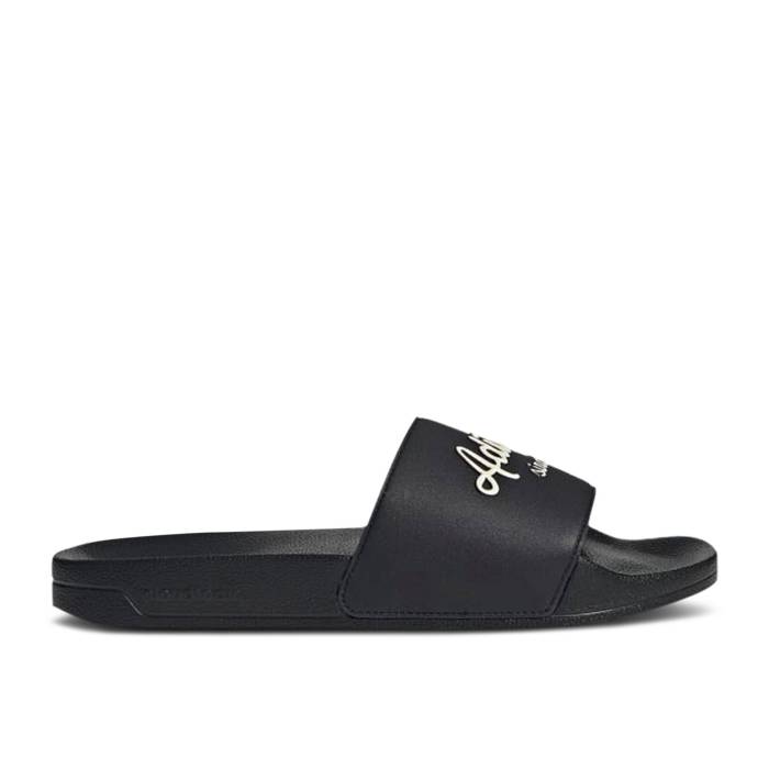 アディダス Adidas 【 Adilette Shower Slide \u0027Core Black\u0027 Men Core Black/Wonder White/Core Black 】 アディレッタ Slide サンダル メンズ 中核グループ 黒いこと 黒いこと 白いこと 白いこと