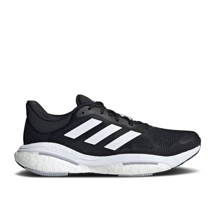 アディダス Adidas 【 Solarglide 5 Black Grey Men Core Black/Cloud White/Grey Six 】 メンズ コア 黒色 ブラック 白色 ホワイト 灰色 グレー