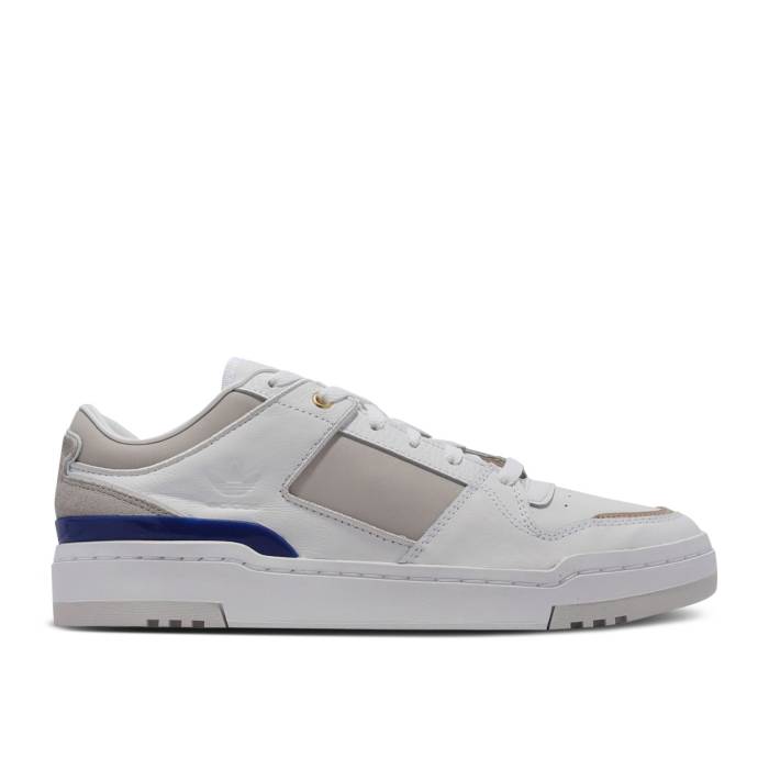 アディダス Adidas 【 Forum Luxe Low \u0027White Grey\u0027 Men Cloud White/Grey One/Collegiate Royal 】 討論会 メンズ 白いこと 白いこと 薄墨色 薄墨色