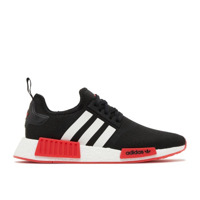 アディダス Adidas 【 Nmd_R1 \u0027Black Vivid Red\u0027 Men Core Black/Cloud White/Vivid Red 】 メンズ 中核グループ 黒いこと 黒いこと 白いこと 白いこと Red 赤・赤いこと メンズ靴-スニーカー-靴