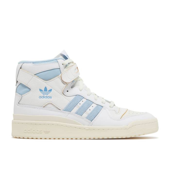 アディダス Adidas 【 Forum 84 High \u0027Unc\u0027 Men Footwear White/Off White/Clear Sky 】 討論会 御機嫌 メンズ 白いこと 白いこと 天の原