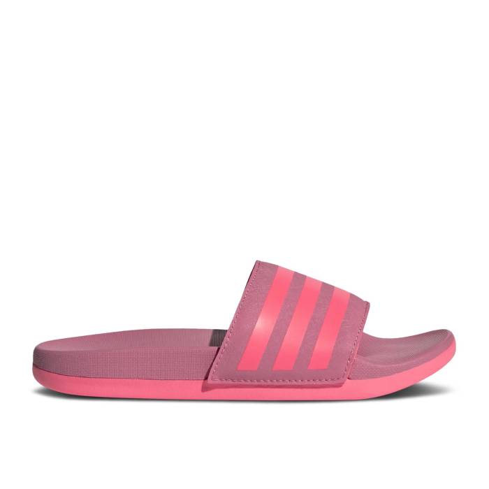 アディダス Adidas 【 Adilette Comfort Slide J 'Rose Tone' Youth Rose Tone/Turbo/Rose Tone 】 アディレッタ Slide サンダル ジュニア キッズ Rose ローズ ターボ