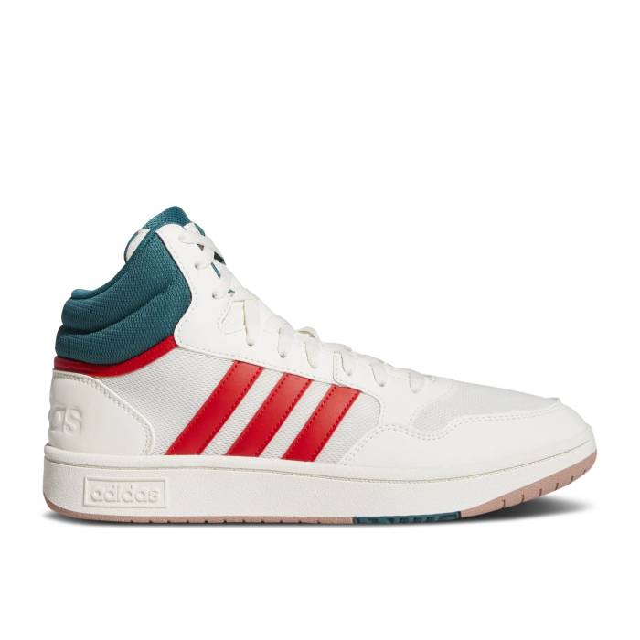 アディダス Adidas 【 Hoops 3.0 Mid White Vivid Red Men Cloud White/Vivid Red/Legacy Teal 】 ミッド メンズ 白色 ホワイト Red 赤・レッド legacy レガシー