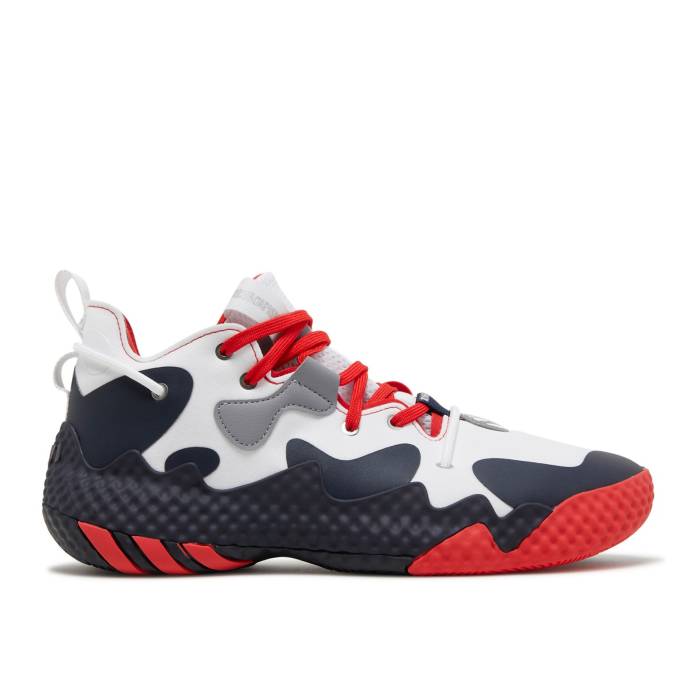 アディダス Adidas 【 Harden Vol. 6 'White Vivid Red Legend Ink' Men Cloud White/Vivid Red/Legend Ink 】 ハーデン Red 赤・レッド Legend レジェンド メンズ 白色 ホワイト Red 赤・レッド Legend レジェンド