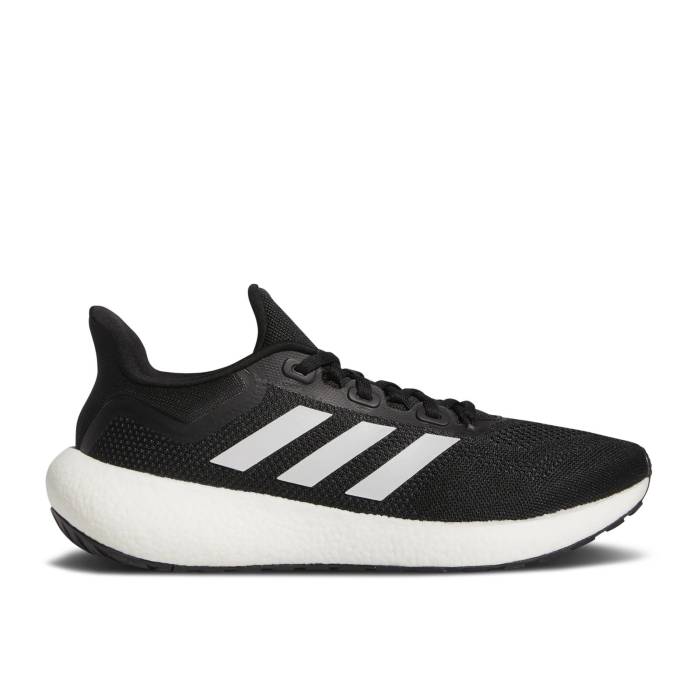 アディダス Adidas 【 Pureboost 22 Black White Men Core Black/Cloud White/Carbon 】 メンズ コア 黒色 ブラック 白色 ホワイト カーボン