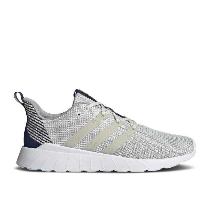 アディダス Adidas 【 Questar Flow 'White Grey' Men Cloud White/Raw White/Grey Two 】 フローレス メンズ 白色 ホワイト 灰色 グレー