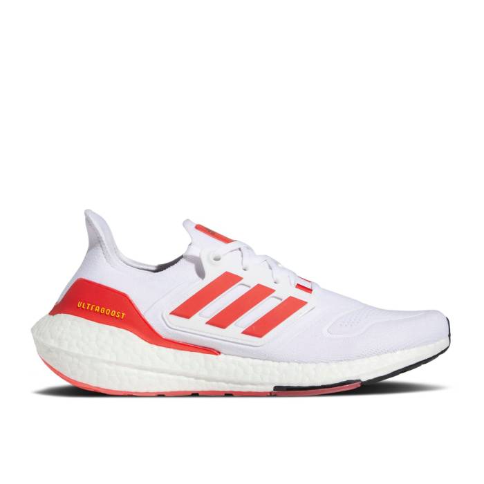 アディダス Adidas 【 Ultraboost 22 'White Vivid Red' Men Cloud White/Vivid Red/Beam Yellow 】 メンズ 白色 ホワイト Red 赤・レッド yellow 黄色・イエロー 34,970円