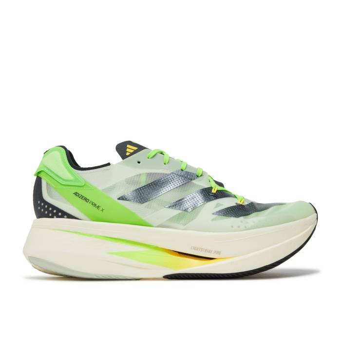 アディダス Adidas 【 Adizero Prime X 'Linen Green Black' Men Linen Green/Core Black/Beam Yellow 】 アディゼロ green 緑・グリーン メンズ green 緑・グリーン コア 黒色 ブラック yellow 黄色・イエロー|スニケス