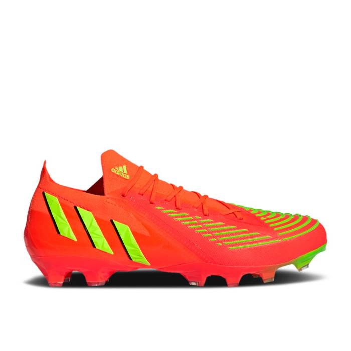 アディダス Adidas 【 Predator Edge.1 Low Ag Game Data Pack Men Solar Red/Team Solar Green/Core Black 】 プレデター メンズ Red 赤・レッド Team チーム green 緑・グリーン コア 黒色 ブラック