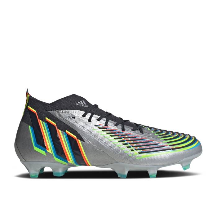 アディダス Adidas 【 Predator Edge.1 Fg \u0027Silver Metallic Black\u0027 Men Silver Metallic/Core Black/Team Solar Green 】 プレデター メンズ Silver しろがね色・しろがね色 中核グループ 黒いこと 黒いこと Team 野球クラブ green 緑・緑であること
