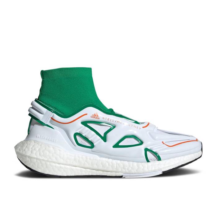 アディダス Adidas 【 Stella Mccartney X Wmns Ultraboost 22 Green White Women Green/Cloud White/Semi Impact Orange 】 レディース green 緑・グリーン 白色 ホワイト インパクト orange 橙・オレンジ