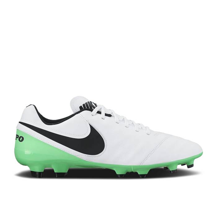 アディダス Adidas 【 Tiempo Genio 2 Leather Fg \u0027White Electro Green\u0027 Men White/Black/Electro Green 】 Tiempo ティエンポ なめし革 メンズ 白いこと 白いこと 黒いこと 黒いこと green 緑・緑であること