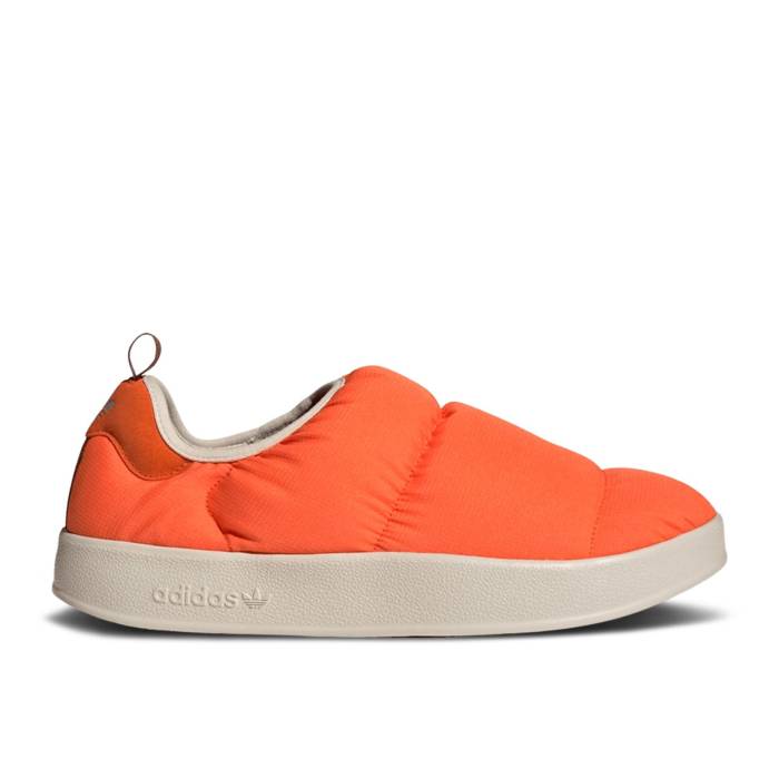 アディダス Adidas 【 Puffylette \u0027Impact Orange\u0027 Men Impact Orange/Aluminium/Charcoal Solid Grey 】 メンズ 差しひびき orange 橙・オレンジ色 濃灰色 益荒男 薄墨色 薄墨色