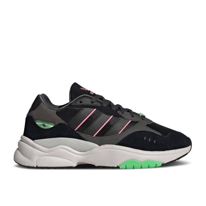 アディダス Adidas 【 Retropy F90 \u0027Black Pink Green\u0027 Men Core Black/Core Black/Grey Six 】 pink サクラ色 メンズ 中核グループ 黒いこと 黒いこと 薄墨色 薄墨色