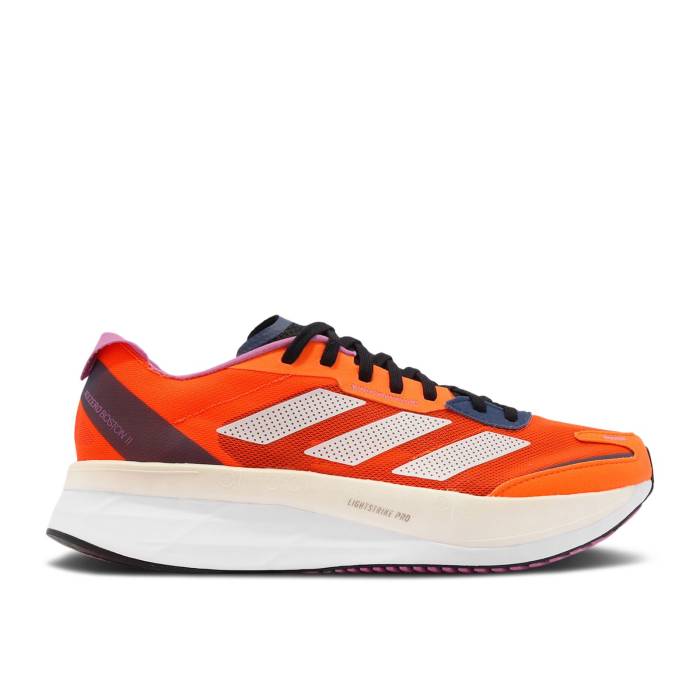 アディダス Adidas 【 Adizero Boston 11 olar Orange Men Solar Orange/Cloud White/Wonder Steel 】 アディゼロ ボストン メンズ orange 橙・オレンジ 白色 ホワイト Steel スティール