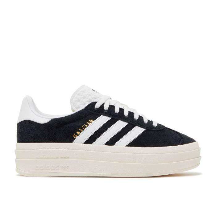 アディダス Adidas 【 Wmns Gazelle Bold \u0027Black White\u0027 Women Core Black/Cloud White/Core White 】 ガゼル レディース 中核グループ 黒いこと 黒いこと 白いこと 白いこと