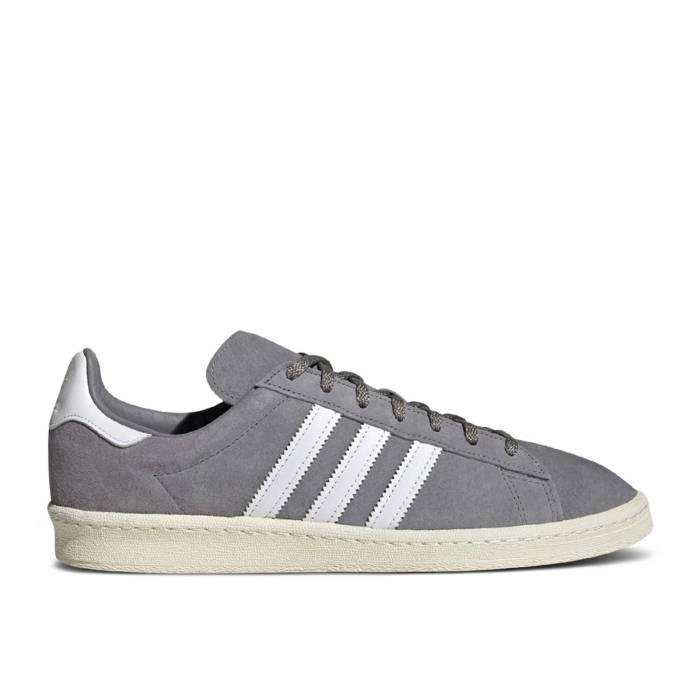 アディダス Adidas 【 Campus 80S \u0027Grey Off White\u0027 Men Grey/Cloud White/Off White 】 構内 メンズ 薄墨色 薄墨色 白いこと 白いこと