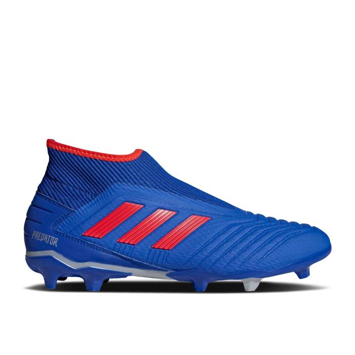 アディダス Adidas 【 Predator 19.3 Laceless Fg \u0027Exhibit Pack\u0027 Men Bold Blue/Active Red/Silver Metallic 】 プレデター メンズ 青み 青色 Red 赤・赤いこと Silver しろがね色・しろがね色