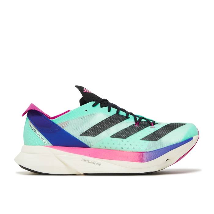 アディダス Adidas 【 Adizero Adios Pro 3 \u0027Pulse Mint Lucid Blue\u0027 Men Pulse Mint/Core Black/Lucid Blue 】 アディゼロ アディオス 労働者階級 メンズ 中核グループ 黒いこと 黒いこと 青碧 青碧