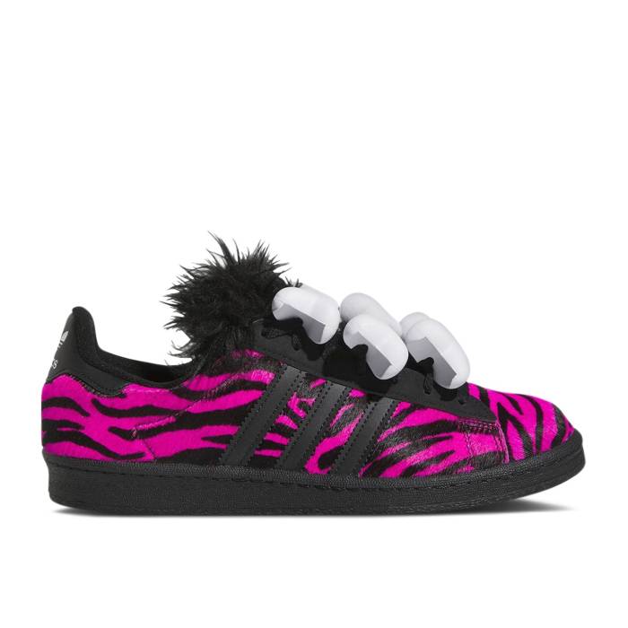 アディダス Adidas 【 Jeremy Scott X Campus 80S \u0027Bones - Pink Zebra\u0027 Men Supplier Color/Core Black/Core Black 】 ジェレミー 校庭 pink サクラ色 メンズ 中核グループ 黒いこと 黒いこと
