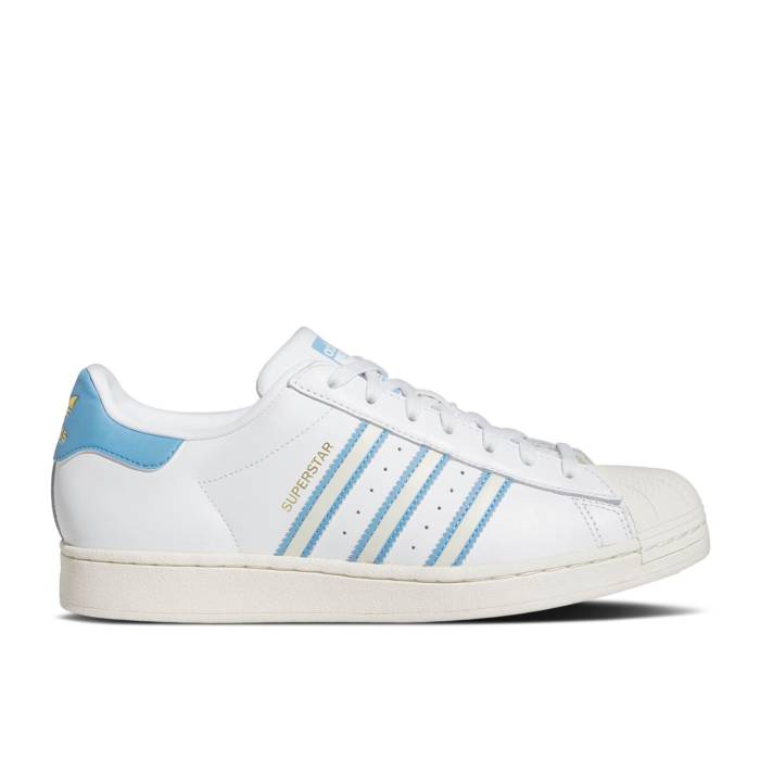 アディダス Adidas 【 Superstar 'White Light Blue' Men Cloud White/Off White/Light Blue 】 Superstar スーパースター メンズ 白色 ホワイト 青色 ブルー
