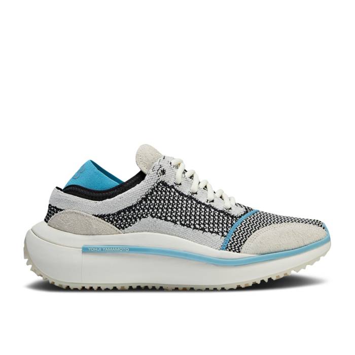 アディダス Adidas 【 Y-3 Qisan Knit \u0027Orbit Grey Blue\u0027 Men Off White/Off White/Orbit Grey 】 編み物 薄墨色 薄墨色 メンズ 白いこと 白いこと 薄墨色 薄墨色
