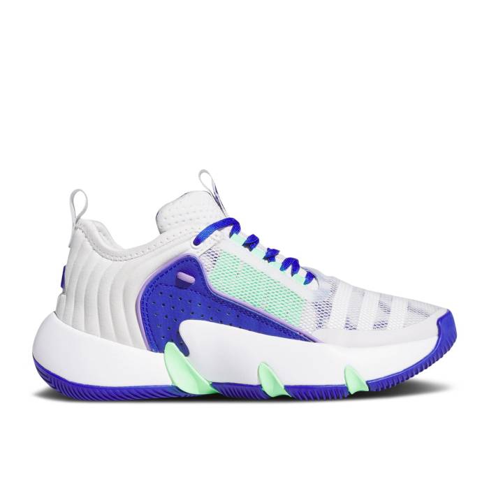 アディダス Adidas 【 Trae Unlimited J 'Dash Grey Lucid Blue' Youth Dash Grey/Cloud White/Lucid Blue 】 灰色 グレー ジュニア キッズ 灰色 グレー 白色 ホワイト 青色 ブルー|スニケス