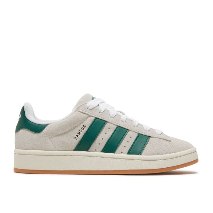 アディダス Adidas 【 Wmns Campus 00S \u0027Crystal White Dark Green\u0027 Women Crystal White/Dark Green/Off White 】 校庭 白いこと 白いこと レディース 白いこと 白いこと green 緑・緑であること