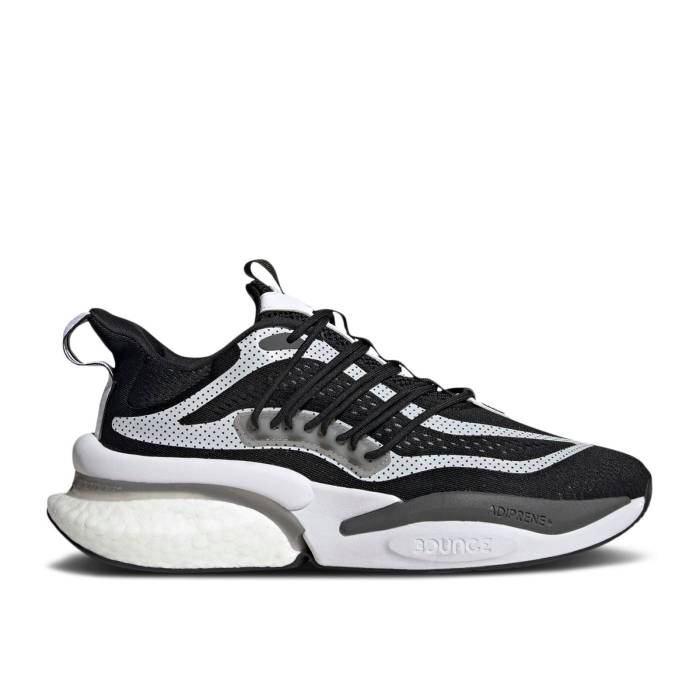 アディダス Adidas 【 Alphaboost V1 'Black White' Men Core Black/Core Black/Cloud White 】 メンズ コア 黒色 ブラック 白色 ホワイト