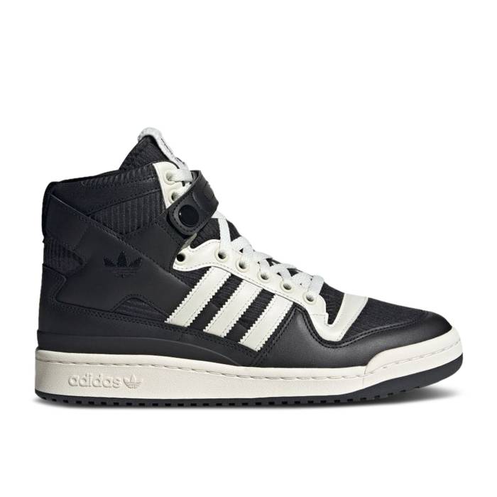 アディダス Adidas 【 Forum 84 High 'Black Off White' Men Core Black/Off White/Bold Red 】 フォーラム ハイ メンズ コア 黒色 ブラック 白色 ホワイト Red 赤・レッド