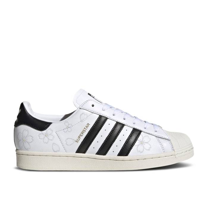 アディダス Adidas 【 Superstar \u0027Hanami\u0027 Men Cloud White/Core Black/Off White 】 Superstar はやりっ児 メンズ 白いこと 白いこと 中核グループ 黒いこと 黒いこと