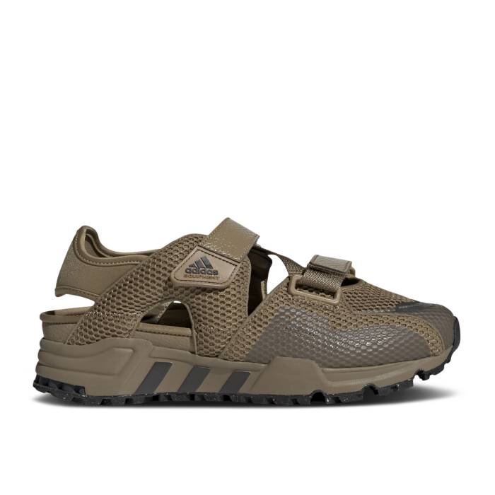 アディダス Adidas 【 Eqt93 Sandal \u0027Tech Khaki\u0027 Men Tech Khaki/Utility Black/Core Black 】 メンズ テック カーキ 黒いこと 黒いこと 中核グループ