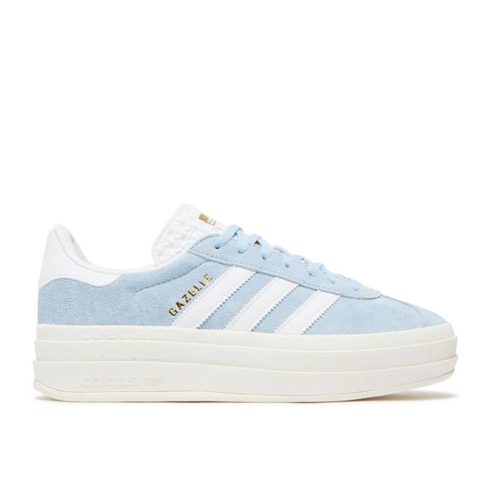 アディダス Adidas 【 Wmns Gazelle Bold Clear Sky Women Clear Sky/Cloud White/Gold Metallic 】 ガゼル レディース スカイ 白色 ホワイト ゴールド