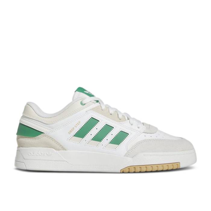 アディダス Adidas 【 Drop Step Low \u0027White Semi Court Green\u0027 Men Cloud White/Semi Court Green/Cloud White 】 厚地の外套 メンズ 白いこと 白いこと 厚地の外套 green 緑・緑であること