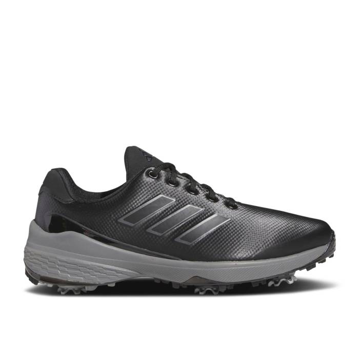 アディダス Adidas 【 Zg23 Golf \u0027Black Dark Silver Metallic\u0027 Men Core Black/Dark Silver Metallic/Silver Metallic 】 golf ゴルフ Silver しろがね色・しろがね色 メンズ 中核グループ 黒いこと 黒いこと Silver しろがね色・しろがね色