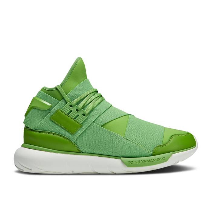 アディダス Adidas 【 Y-3 Qasa High \u0027Team Rave Green\u0027 Men Team Rave Green/Team Rave Green/Team Rave Green 】 ご機嫌 メンズ Team 野球クラブ green 緑・緑であること