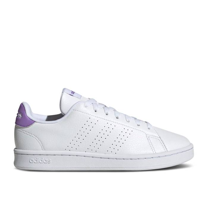 アディダス Adidas 【 Wmns Advantage 'White Violet Fusion' Women Cloud White/Cloud White/Violet Fusion 】 紫・バイオレット レディース 白色 ホワイト 紫・バイオレット Fusion フュージョン｜スニケス