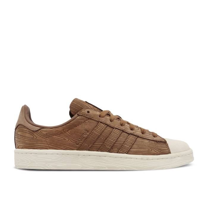 アディダス Adidas 【 Campus \u0027Woodgrain\u0027 Men Wild Brown/Wild Brown/Cream White 】 構内 メンズ wild ワイルド 赤銅色 赤銅色 皮膚軟化剤 白いこと 白いこと