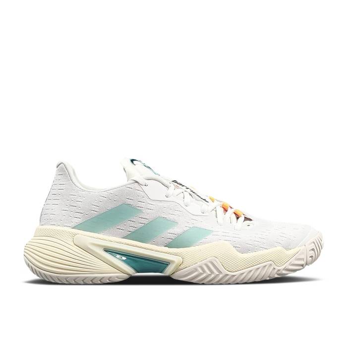アディダス Adidas 【 Parley X Wmns Barricade \u0027White Orbit Grey Mint\u0027 Women Cloud White/Cloud White/Orbit Grey 】 防柵 薄墨色 薄墨色 レディース 白いこと 白いこと 薄墨色 薄墨色