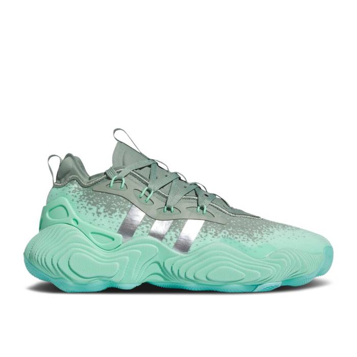 アディダス Adidas 【 Trae Young 3 \u0027Jade\u0027 Men Pulse Mint/Silver Metallic/Silver Green 】 メンズ Silver しろがね色・しろがね色 green 緑・緑であること メンズ靴-スニーカー-靴