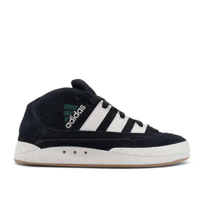 アディダス Adidas 【 Adimatic Mid Black Collegiate Green Men Core Black/Collegiate Green/Crystal White 】 ミッド メンズ コア 黒色 ブラック green 緑・グリーン 白色 ホワイト