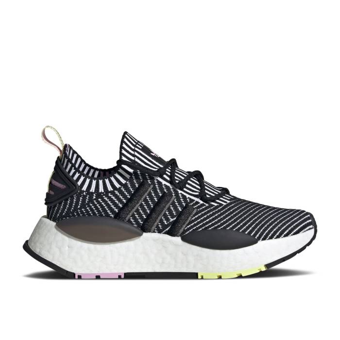 アディダス Adidas 【 Wmns Nmd_W1 'Black White Lilac' Women Core Black/Cloud White/Grey Five 】 白色 ホワイト レディース コア 黒色 ブラック 白色 ホワイト 灰色 グレー