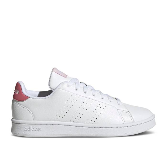 アディダス Adidas 【 Wmns Advantage \u0027White Pink Strata\u0027 Women Cloud White/Cloud White/Pink Strata 】 pink サクラ色 レディース 白いこと 白いこと pink サクラ色