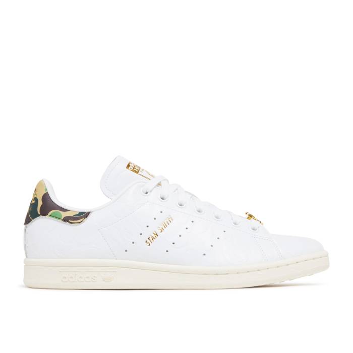 アディダス Adidas 【 Bape X Stan Smith \u002730Th Anniversary\u0027 Men Cloud White/Cloud White/Off White 】 メンズ 白いこと 白いこと