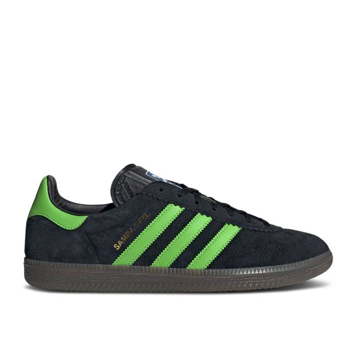 アディダス Adidas 【 Samba Deco Spezial \u0027Black Lucid Lime Gum\u0027 Men Core Black/Lucid Lime/Gum 】 サンバ スペシアル 菩提樹 メンズ 中核グループ 黒いこと 黒いこと 菩提樹