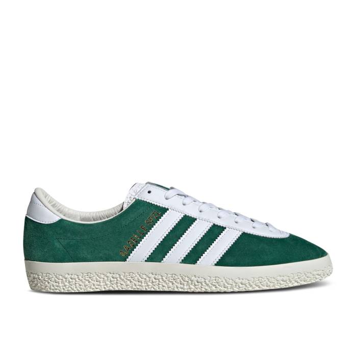 アディダス Adidas 【 Gazelle Spezial \u0027Dark Green\u0027 Men Dark Green/Cloud White/Off White 】 ガゼル スペシアル メンズ green 緑・緑であること 白いこと 白いこと
