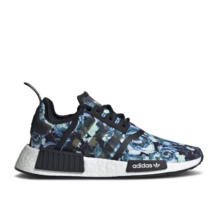 アディダス Adidas 【 Wmns Nmd_R1 \u0027Floral\u0027 Women Core Black/Core Black/Pulse Yellow 】 レディース 中核グループ 黒いこと 黒いこと yellow 黄味がかった・黄色